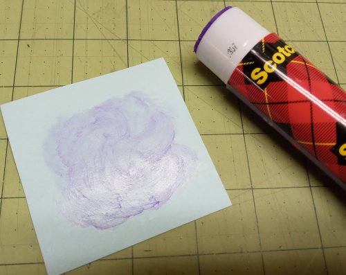 Judy Larson's No Rolling Mill- No Problem - , Metalwork, Stamping, Stamps, Design, spread the glue over only a small area